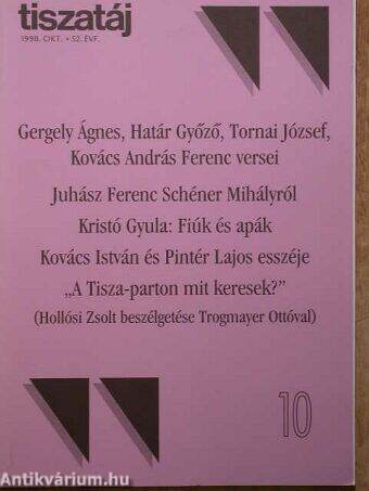 Tiszatáj 1998. október