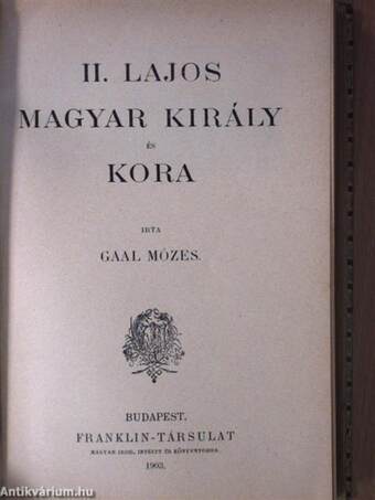 Khina és Japán/A népvándorlás története/II. Lajos magyar király és kora/A tatárjárás Magyarországon/Fiume, a magyar korona gyöngye/Castriota György/Képek Görögország fénykorából/A görög függetlenségi harcz történetének vázlata