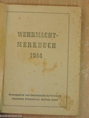 Wehrmacht-Merkbuch 1944