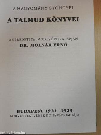 A Talmud könyvei