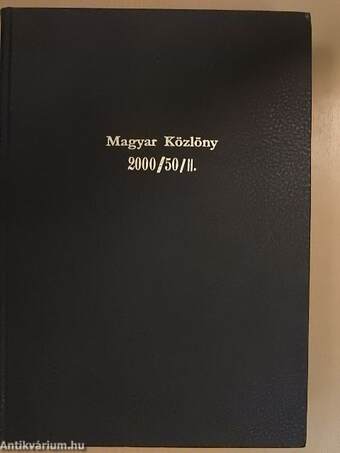 Magyar Közlöny 2000. május 24.