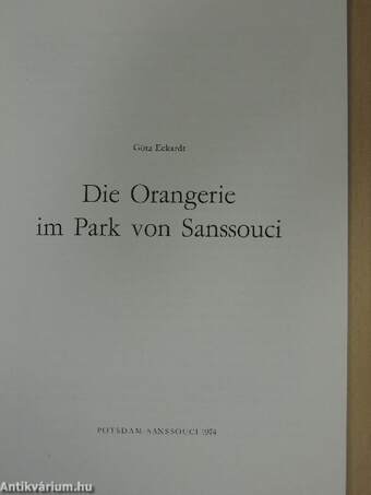 Die Orangerie im Park von Sanssouci