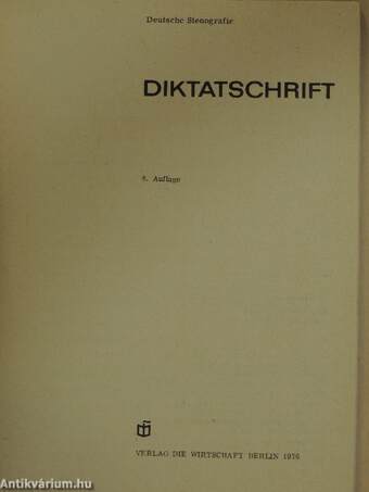 Diktatschrift