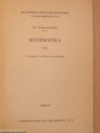 Matematika I/9.