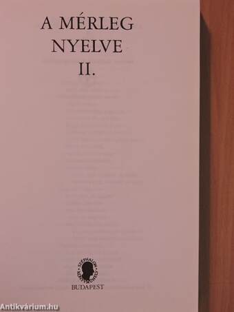 A mérleg nyelve II.