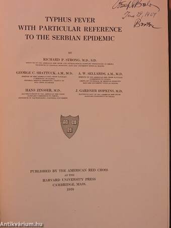 Typhus Fever with Particular Reference to the Serbian Epidemic