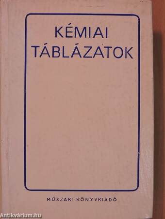 Kémiai táblázatok