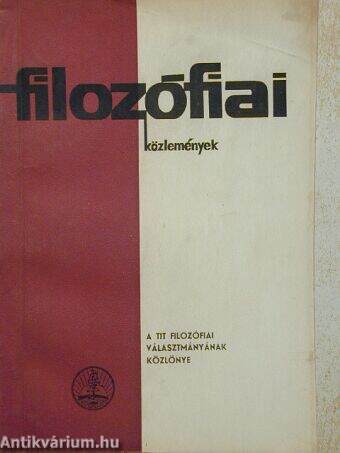 Filozófiai közlemények 1968/2.