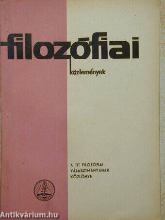 Filozófiai közlemények 1969/2.