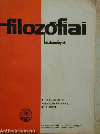 Filozófiai közlemények 1969/1.