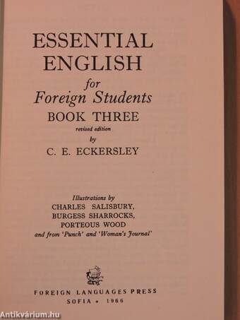 Essential English for Foreign Students Book 3.