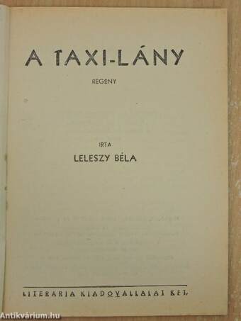 A taxi-lány