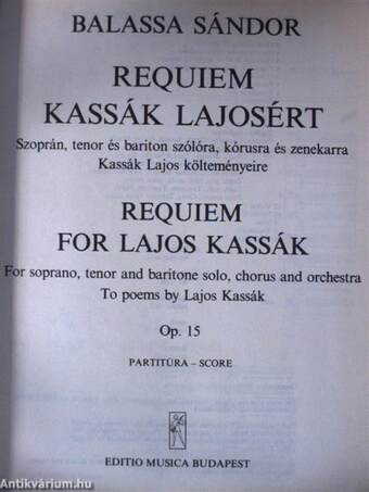 Requiem Kassák Lajosért