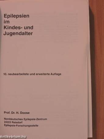 Epilepsien im Kindes- und Jugendalter