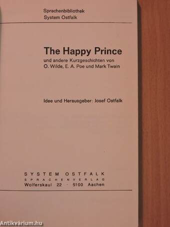 The Happy Prince und andere Kurzgeschichten