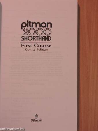 Pitman 2000 Shorthand - First Course