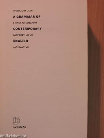 A grammar of contemporary english