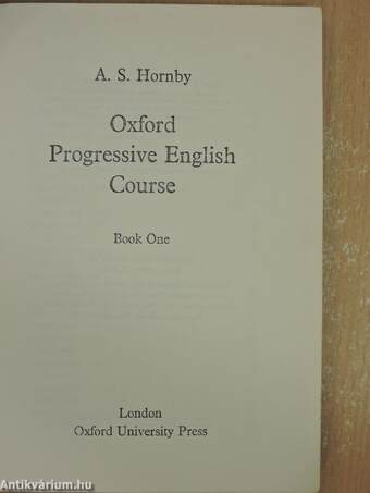 Oxford Progressive English Course Book 1