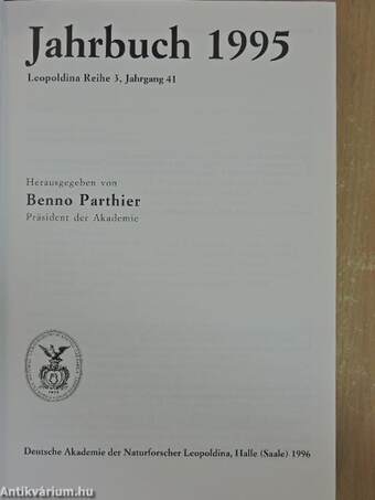 Deutsche Akademie der Naturforscher Leopoldina Jahrbuch 1995