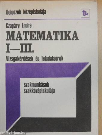 Matematika I-III.