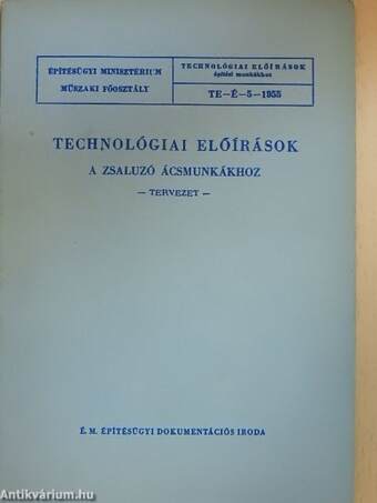 Technológiai előírások a zsaluzó ácsmunkákhoz