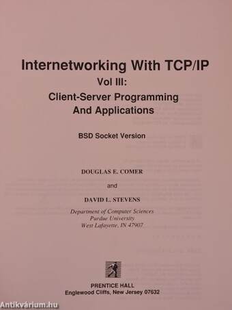 Internetworking with TCP/IP III.