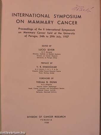 International Symposium on Mammary Cancer