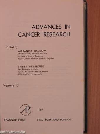 Advances in Cancer Research 10.