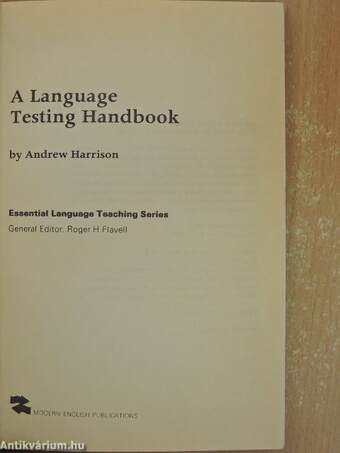 A Language Testing Handbook