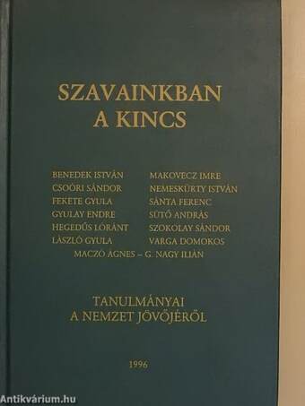 Szavainkban a kincs