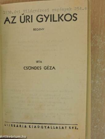 Az úri gyilkos