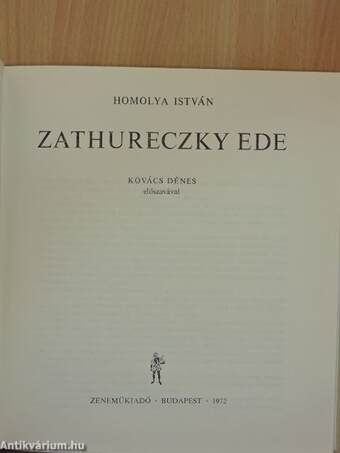 Zathureczky Ede - 2 db lemezzel