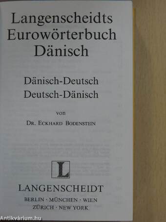 Langenscheidts Eurowörterbuch Dänisch