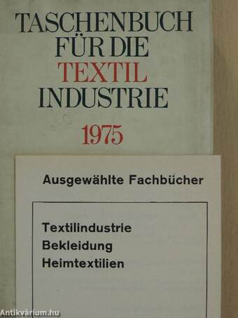 Taschenbuch für die Textilindustrie 1975