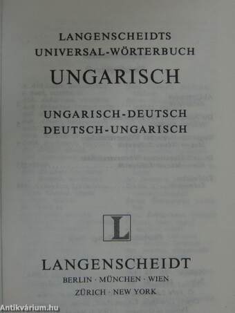 Langenscheidts Universal-Wörterbuch Ungarisch