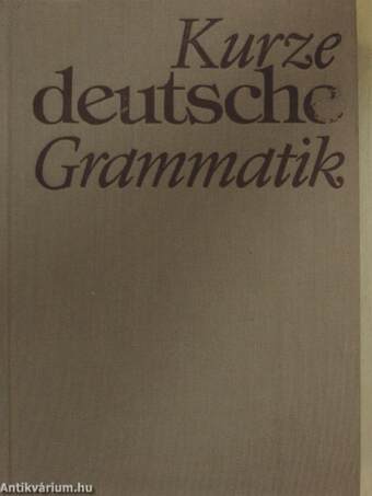 Kurze deutsche Grammatik