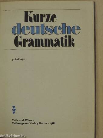 Kurze deutsche Grammatik