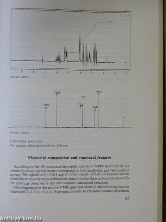 Structural Analysis of Organic Compounds by Combinated application of Spectroscopic Methods