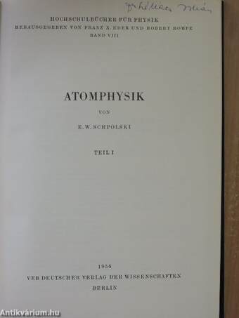 Atomphysik I.