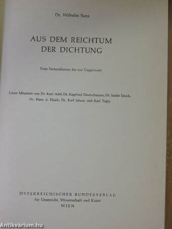 Die klassische Dichtung Österreichs/Der Realismus