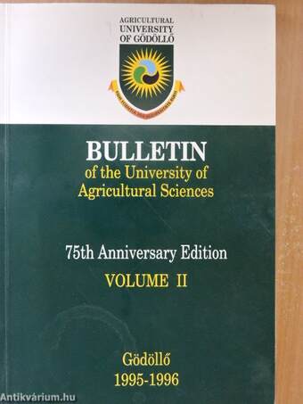 Bulletin of the University of Agricultural Sciences II.