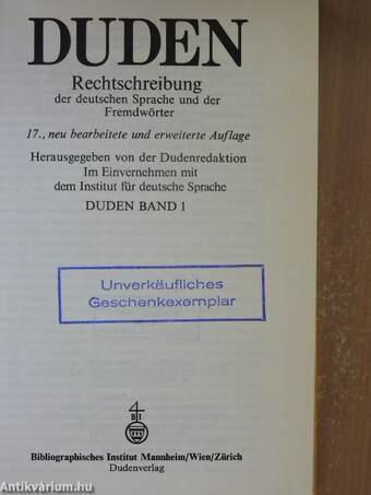 Duden 1 - Die Rechtschreibung