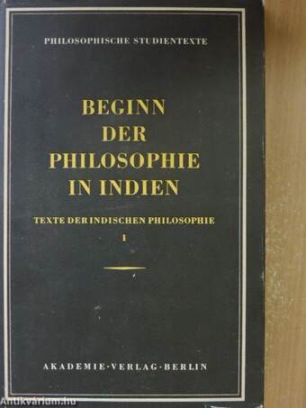 Beginn der Philosophie in Indien