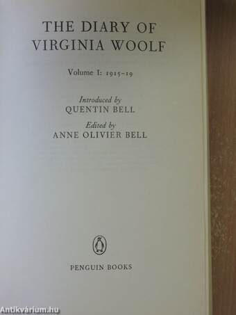 The Diary of Virginia Woolf I.