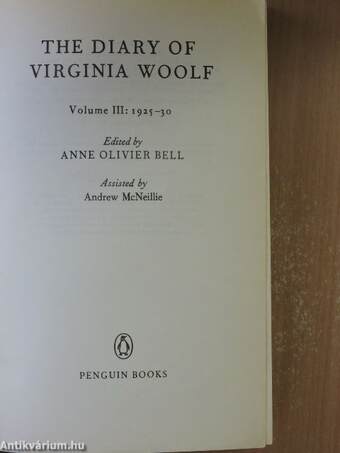 The Diary of Virginia Woolf III.