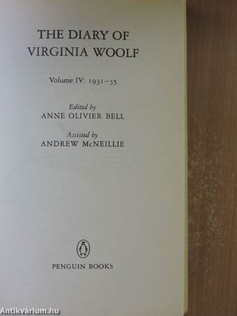 The Diary of Virginia Woolf IV.