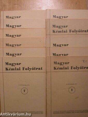 Magyar Kémiai Folyóirat 1979. (nem teljes évfolyam)