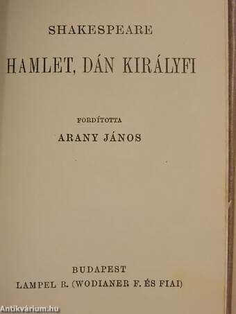 Hamlet, dán királyfi