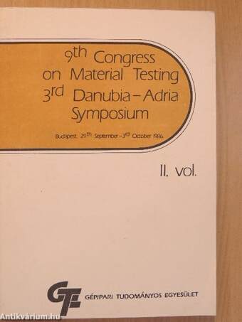 9th Congress on Material Testing II.