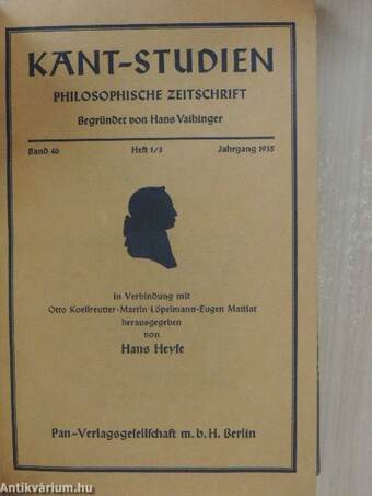 Kant-Studien 1935/1-3.